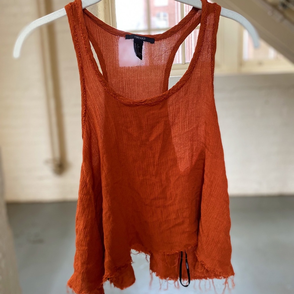 Burnt orange tank top
